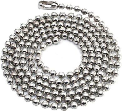 Nickel Plated Ball Chain Necklace 24