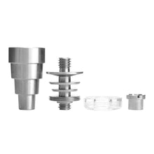 Cargar imagen en el visor de la galería, Anodized Titanium Nail with Quartz Dabbing Dish 6 in 1