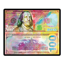 Load image into Gallery viewer, MoodMats X Orfin 12" Rainbow Benjamin "100 Dollar Bill"