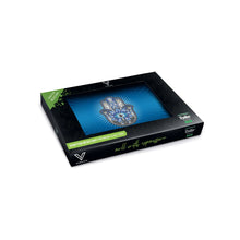 Laden Sie das Bild in den Galerie-Viewer, Syndikat „HAMSA BLUE“ Glas-Rolltabletts
