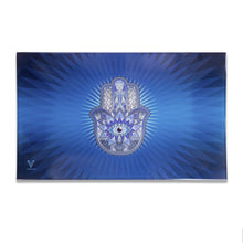 Laden Sie das Bild in den Galerie-Viewer, Syndikat „HAMSA BLUE“ Glas-Rolltabletts