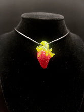 Load image into Gallery viewer, I Dab Toons Glass Strawberry Pendant