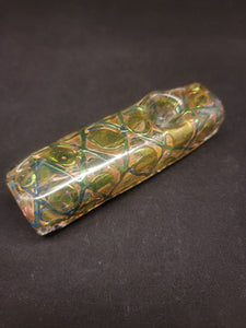 8 Mile Smoke Brick Handpfeifenkopf aus schillerndem Glas, 10,2 cm