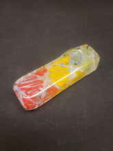 Load image into Gallery viewer, 8 Mile Smoke Double Glass Rasta Brick Hand Pipe Bowl 3.5&quot;