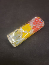 Load image into Gallery viewer, 8 Mile Smoke Double Glass Rasta Brick Hand Pipe Bowl 3.5&quot;