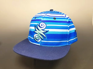 Grassroots California X Chaka Glass Arctic Blue Snap Back Hat L-XL