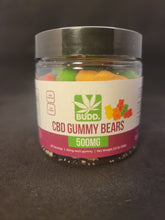 Load image into Gallery viewer, Budd CBD Gummy Bears Assorted 500mg