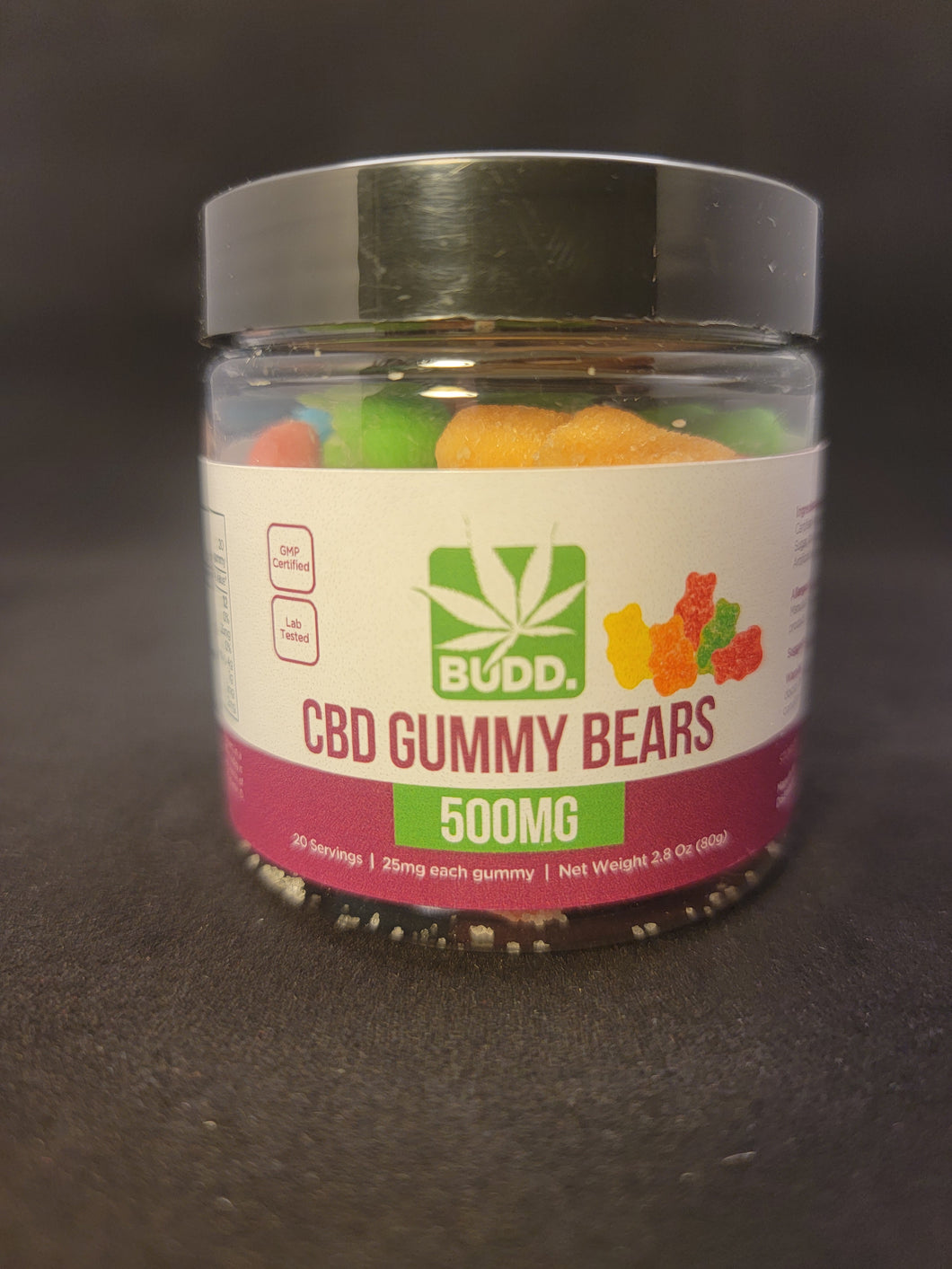 Budd CBD Gummy Bears Assorted 500mg