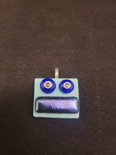 Load image into Gallery viewer, Andy Melts Glass Square Robot Face Resin Pendants 1-4