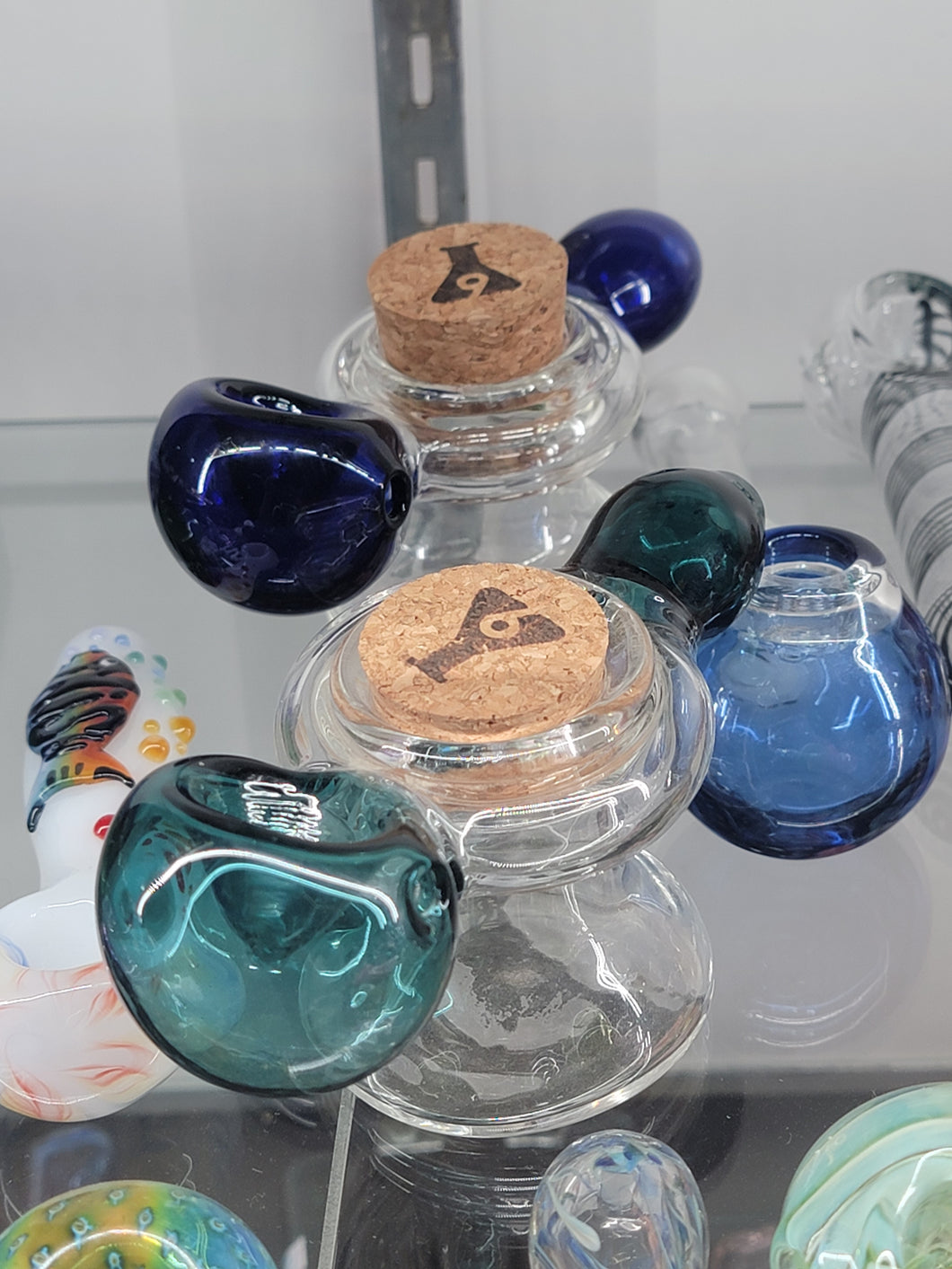 Bad Ash Stash Jar Bowl Pipes 1-2