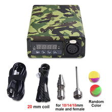 Load image into Gallery viewer, Green Camouflage Enail Kit for Dabbing - PID Temperature Controller with 2-Grade Titanium Nail