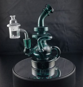 Smokea Recycler Rig Teal