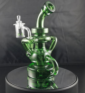 Smokea Recycler Rig Green Money