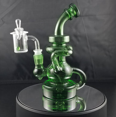 Smokea Recycler Rig Green Money