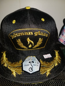 Grassroots California X Hitman Glass Black Snap Back W/ Gold Embroidery S-M