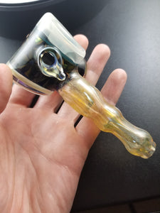 Rek Glass Fumed &amp; SharkTooth Tech Lowrider Hammerkopfpfeife