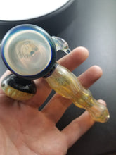 Cargar imagen en el visor de la galería, Rek Glass Fumed &amp; SharkTooth Tech Lowrider Hammer Bowl Pipe