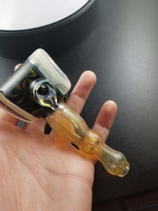 Rek Glass Fumed & SharkTooth Tech Lowrider Hammer Bowl Pipe