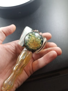 Rek Glass Fumed & SharkTooth Tech Lowrider Hammer Bowl Pipe