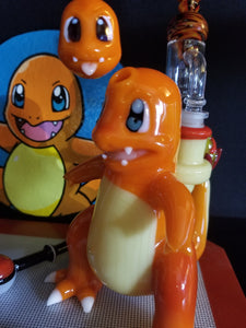 Charmander Set! Comes with:  Rig, Match, Cap, Tools, Pendant. Banger, Adapter, Stickers, Timer, 24 inch Plush and Case.