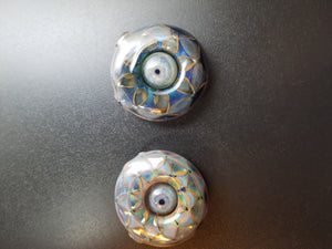Kraken X Rek Glass Collab (Shark Tooth Tech) Rolling Eye Pendants