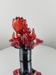 Kraken Bubble Carb Cap (Ruby)