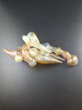 Load image into Gallery viewer, Oats Glass Silver &amp; Gold Fumed Sherlock Pipe #2