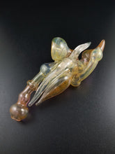 Load image into Gallery viewer, Oats Glass Silver &amp; Gold Fumed Sherlock Pipe #2