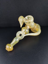 Load image into Gallery viewer, Oats Glass Silver &amp; Gold Fumed Bubbler Pipe #2