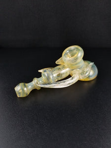 Oats Glass Silver & Gold Fumed Hammer Pipe #5