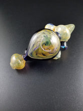 Load image into Gallery viewer, Oats Glass Silver &amp; Gold Fumed Sherlock Pipe #6