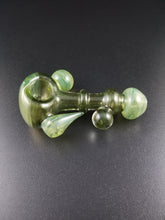 Load image into Gallery viewer, Oats Glass Green Money Spoon Pipe #12