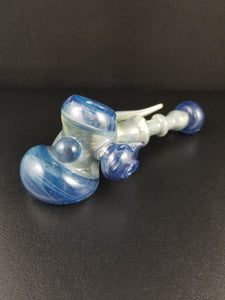 Oats Glass Blue Hammer Pipe #14