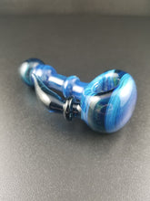 Load image into Gallery viewer, Oats Glass Blue Spoon Pipe #24
