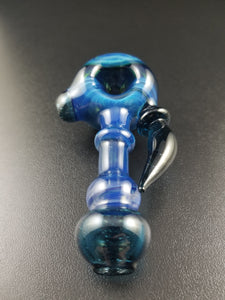 Oats Glass Blue Spoon Pipe #24