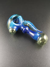 Load image into Gallery viewer, Oats Glass Blue Spoon Pipe #28