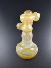 Load image into Gallery viewer, Oats Glass Silver &amp; Gold Fumed Bubbler Pipe #33