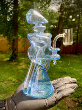 Load image into Gallery viewer, Parison Glass Disc Recycler Cone Rig #1