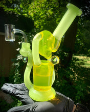 Load image into Gallery viewer, Djinn Glass Lemon Party Recycler Rig #2