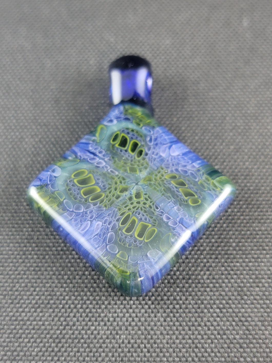 Lotus Star Glass Chip Stack Pendant 1-2