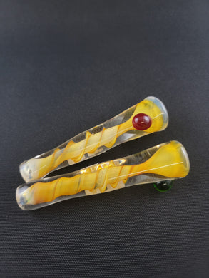 Lotus Star Glass Twist Chillums 1-3