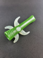 Cargar imagen en el visor de la galería, Hare On Fire Glass Chillum Green