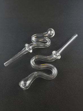 Lotus Star Glass Swirl Clear Nectar Collector