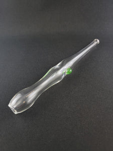 Lotus Star Glass Clear Nectar Collector w Green Bubble