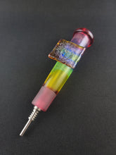 Cargar imagen en el visor de la galería, Just De Wit Glass Rainbow Cheezit Nectar Collector