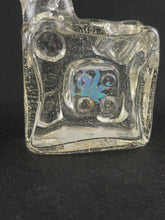 Load image into Gallery viewer, Eran Park Glass Blue and Lucy UV Flower Bowl w Pot Leaf Opal