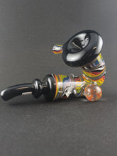 Load image into Gallery viewer, Parison X Djinn Glass Rainbow Wig Wag and Crushed Opal Sherlock Pipe