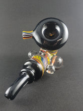 Load image into Gallery viewer, Parison X Djinn Glass Rainbow Wig Wag and Crushed Opal Sherlock Pipe