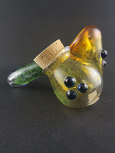 Load image into Gallery viewer, Erin Cartee Glass Sherlock Pipe W Stash Jar