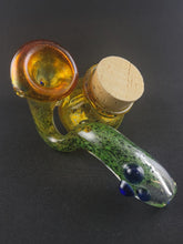 Load image into Gallery viewer, Erin Cartee Glass Sherlock Pipe W Stash Jar